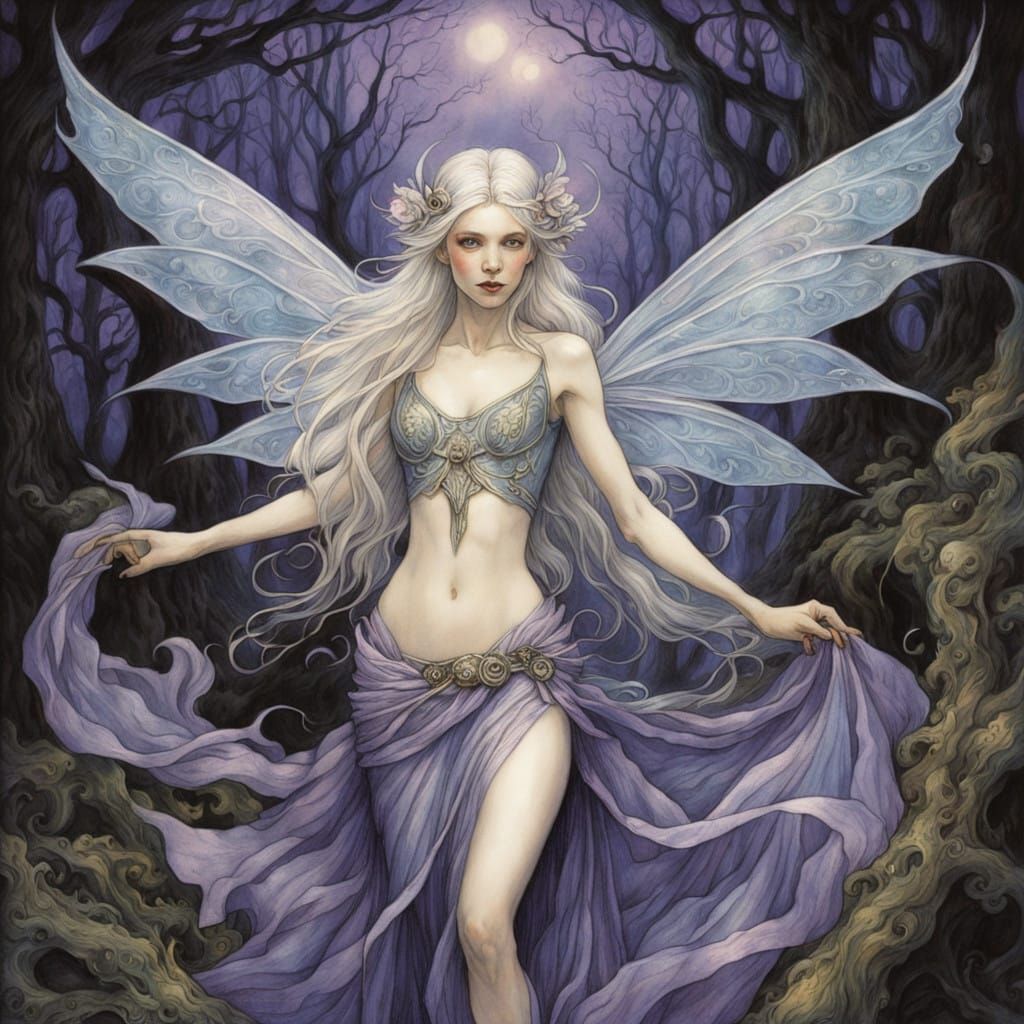 Enchanting Feywild Sorceress in Wildfire Whirlwind