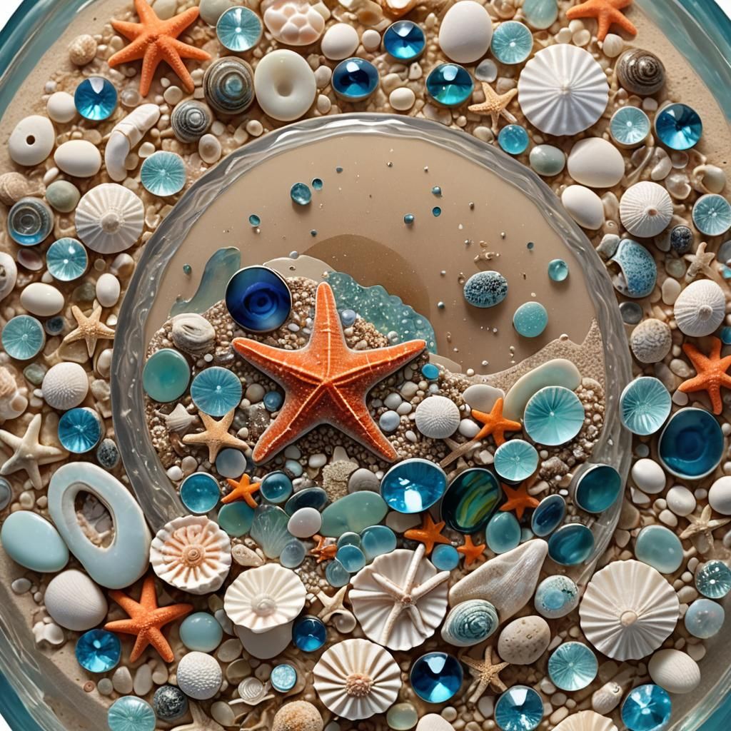 Ornate Bottle Encapsulates Miniature Beach Sunset