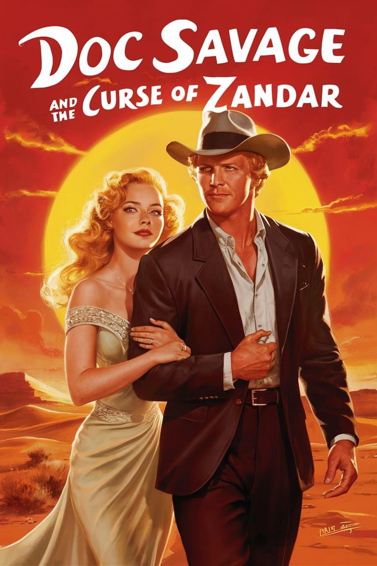 Vintage Movie Poster: Doc Savage and the Curse
