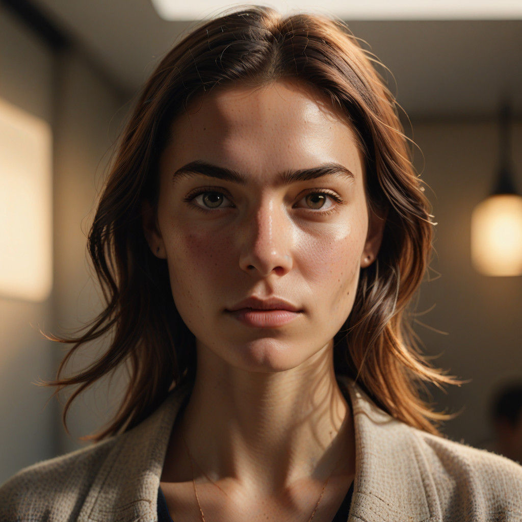 Vibrant Portrait in Hyper-Realistic Digital Art