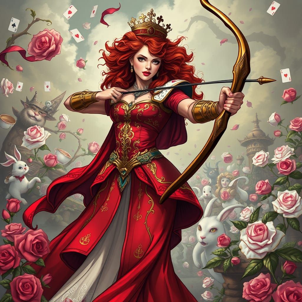Queen of Hearts: Fantasy Battlefield Archer
