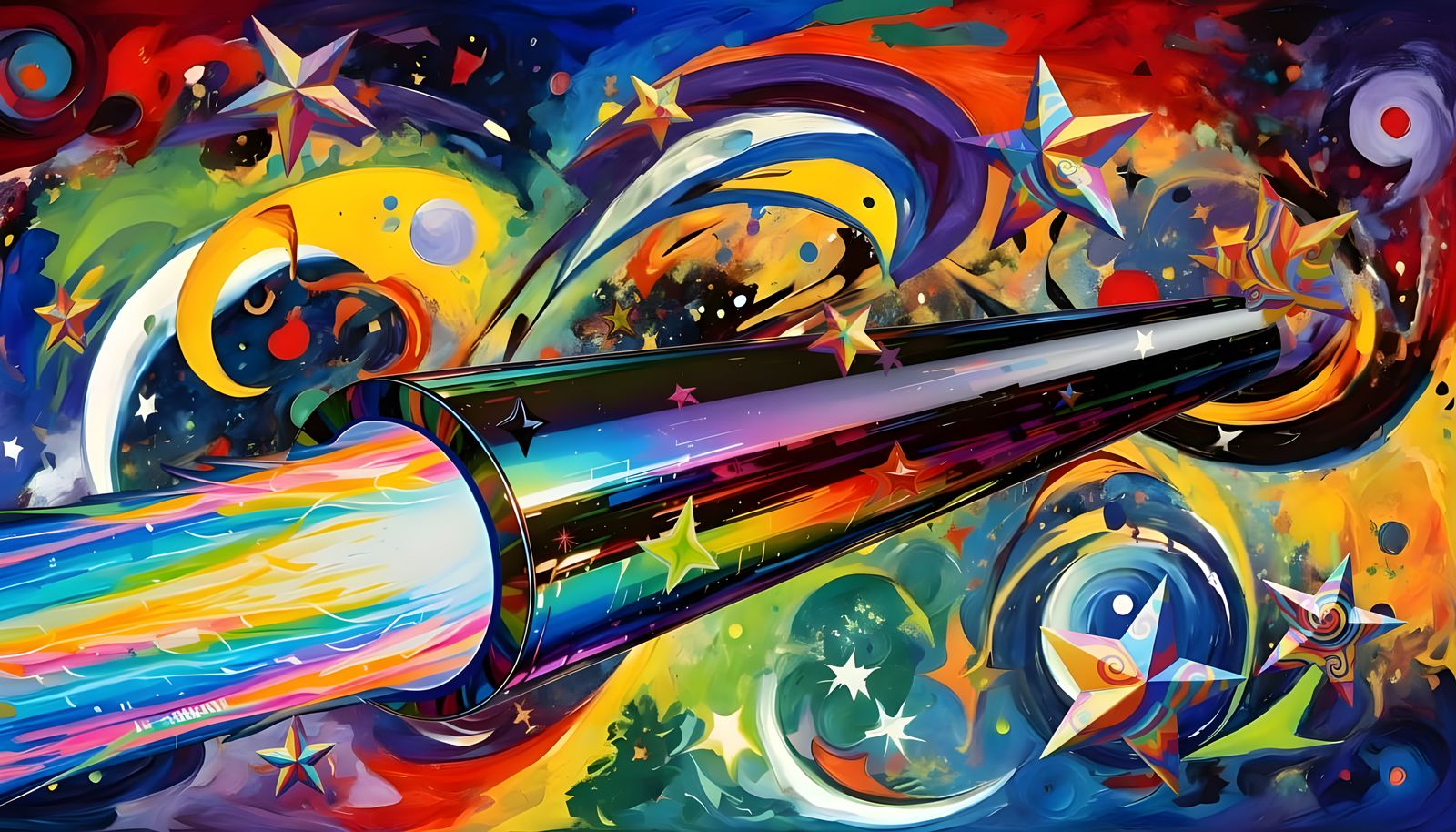 Vibrant 3D Stars in Enhanced Background