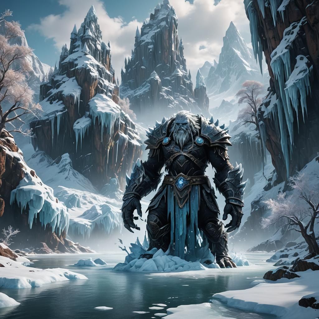 Phantom Ice Giants in Detailed Matte Painting