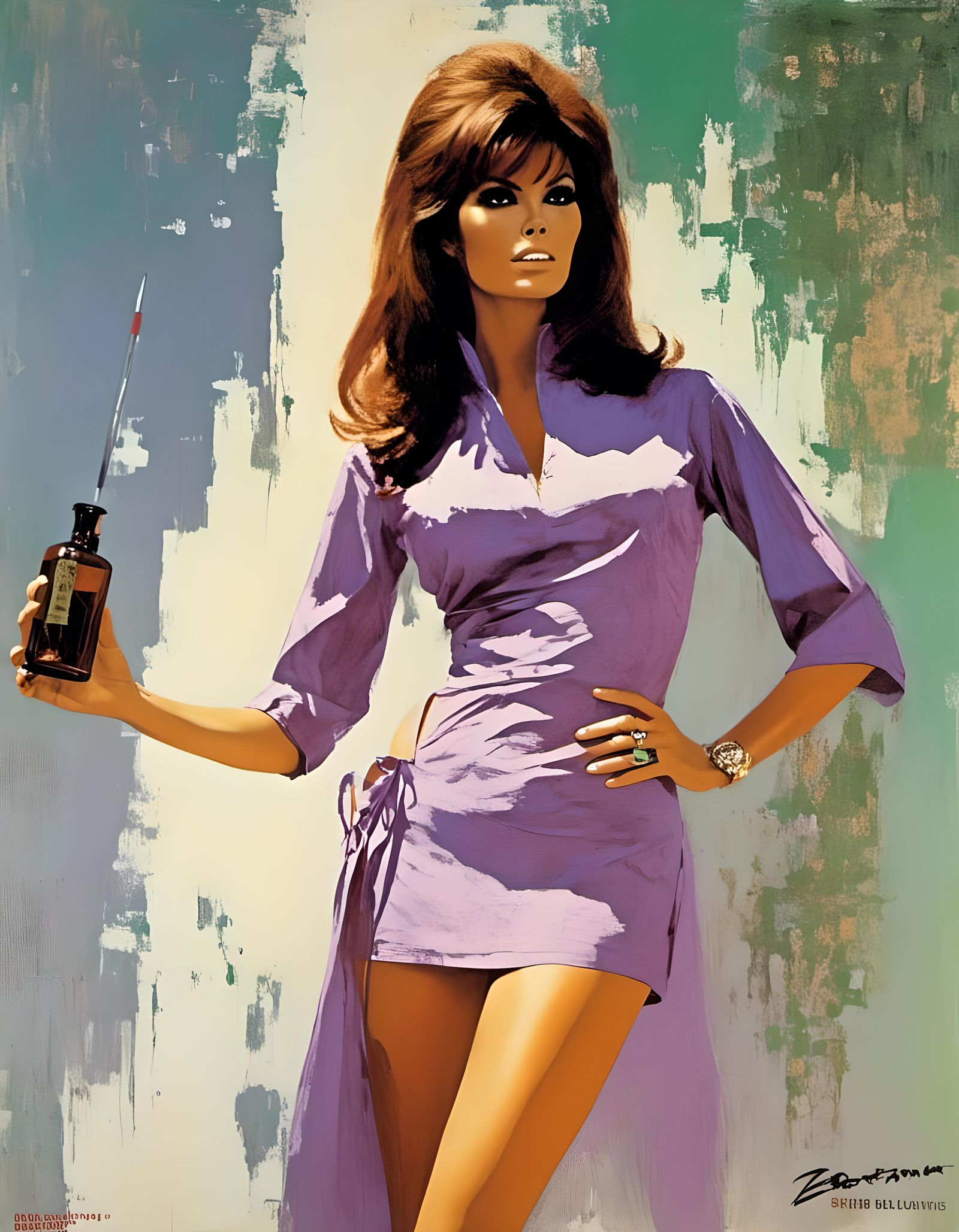 Raquel Welch as Princess in Impressionist Portrait