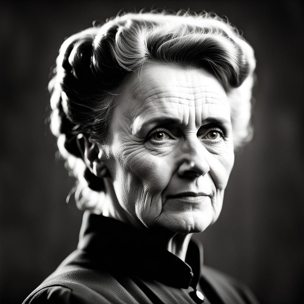 Marie Curie Portrait in Natural Lighting