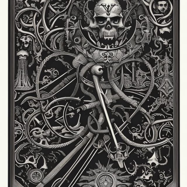 Motörhead Ace of Spades Steampunk Blueprint