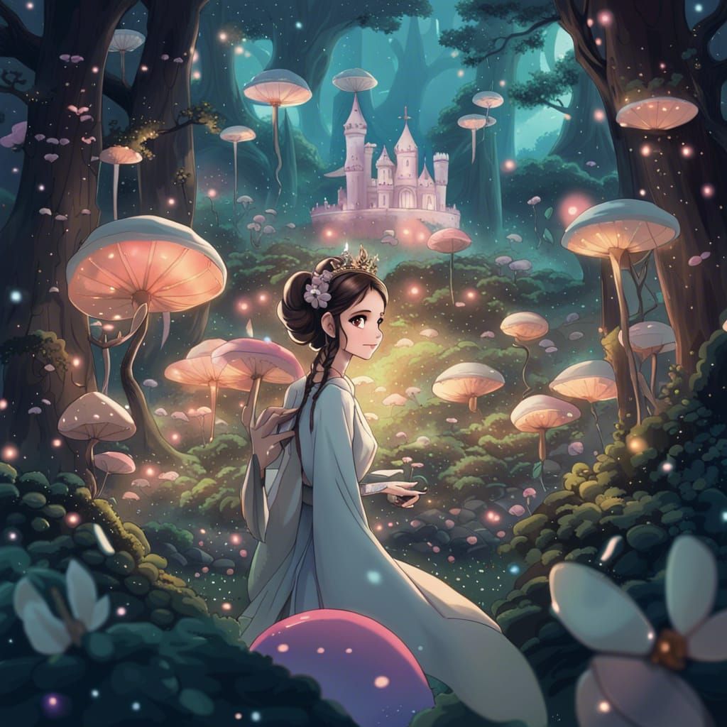 Princess Leia in Anime Fairy Wonderland