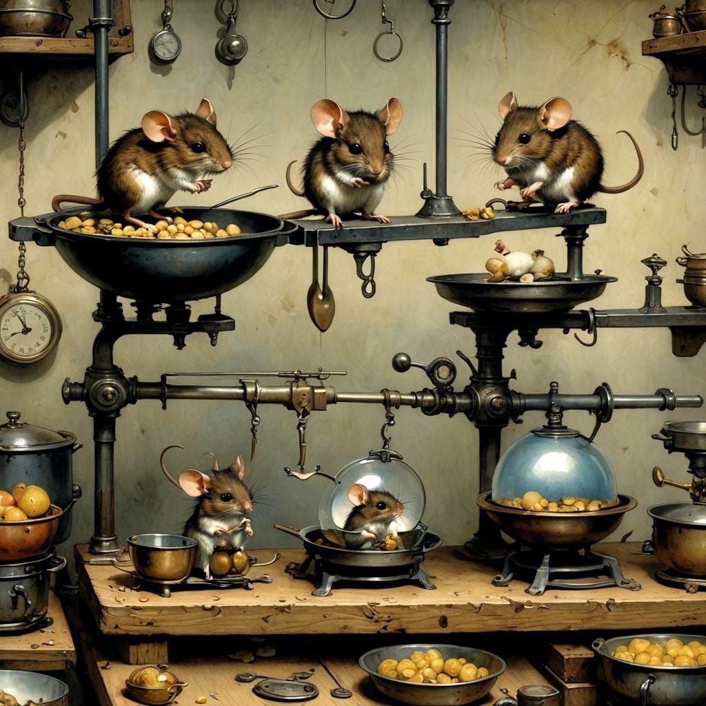 There's mice in the kitchen, now what we gonna do?