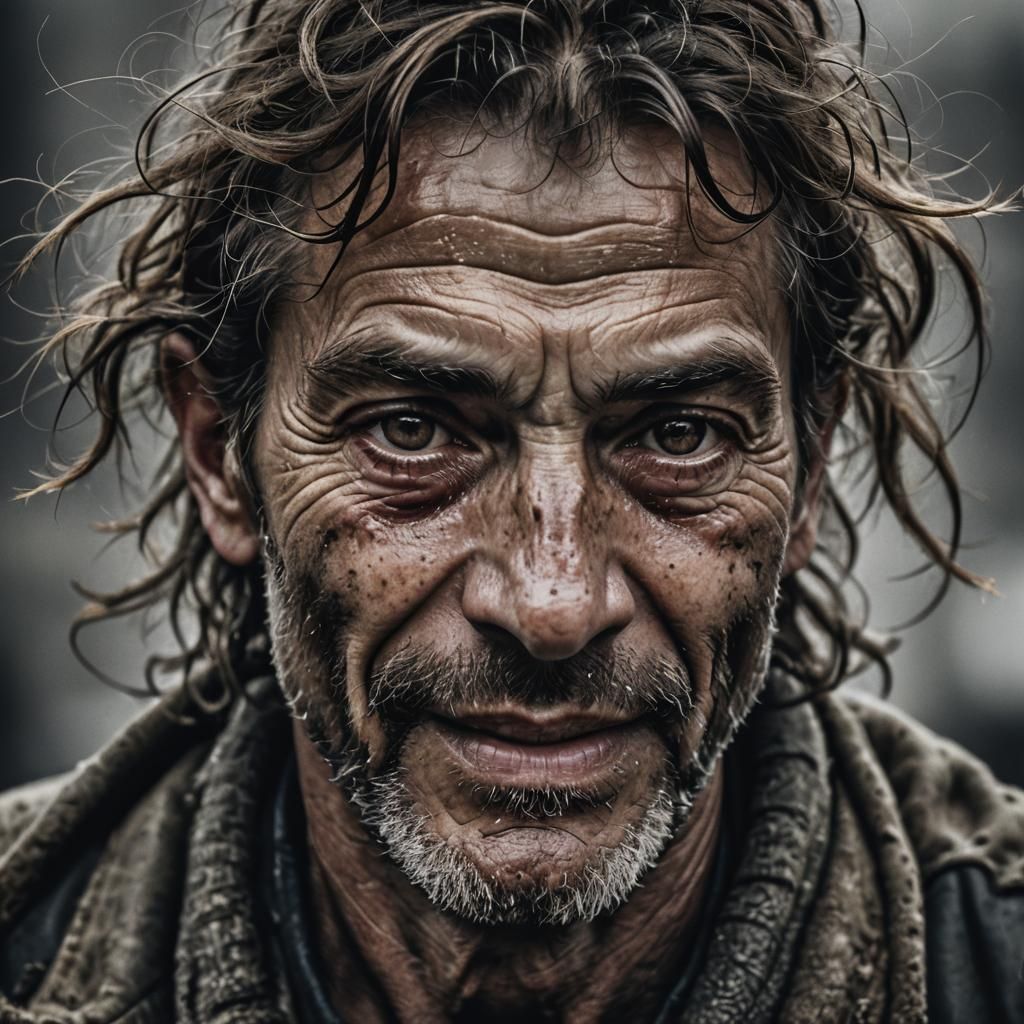 Intimate Portrait Radiating Joy and Serenity