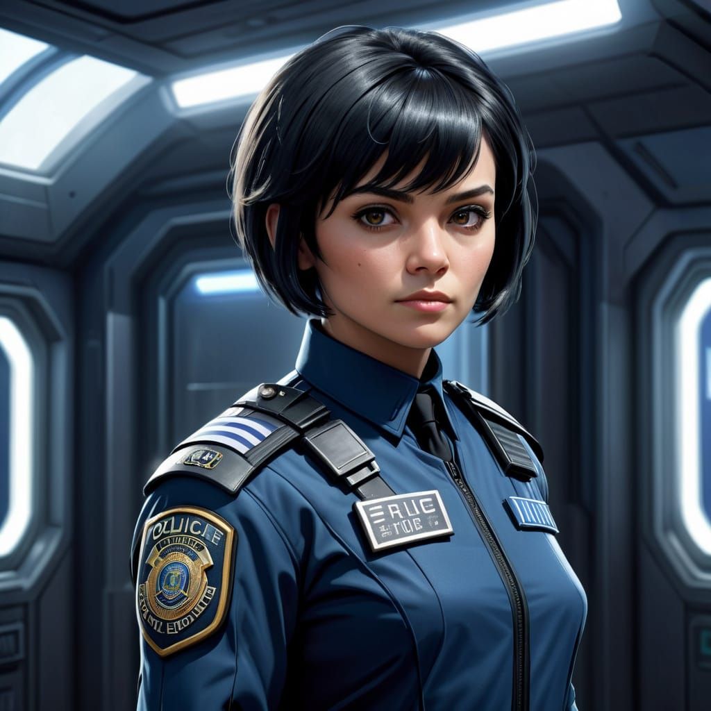Scifi police officer...