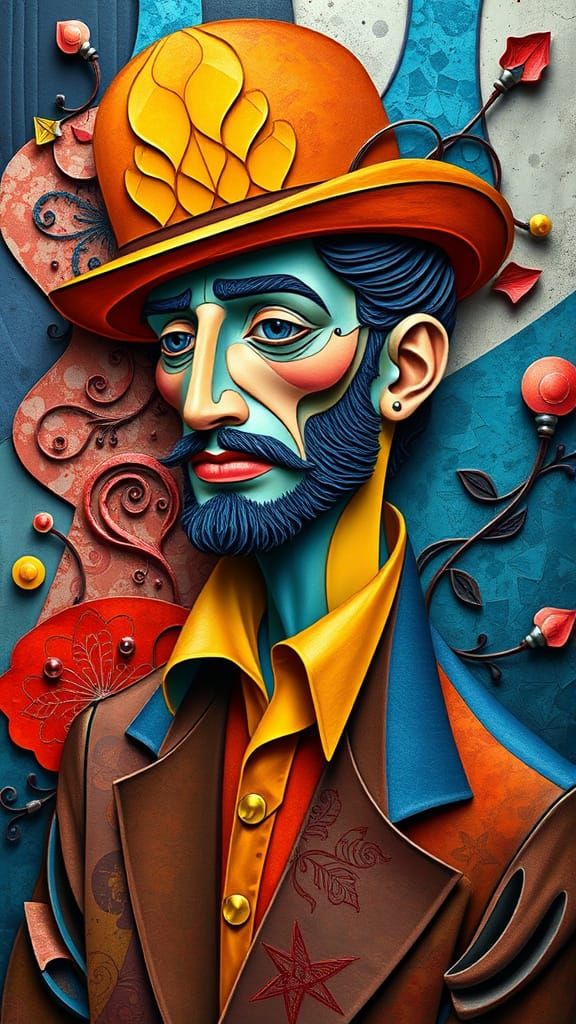 Evocation of Life Left Unknown Pablo Picasso Abstract contra...