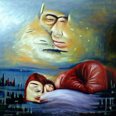 Peaceful Sleep: An Oil Painting of Comfort