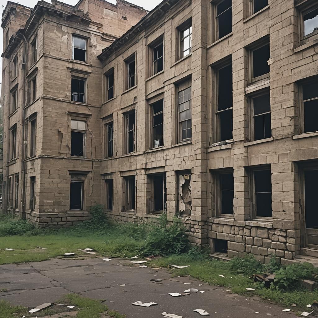 Ethereal Spirits Emanate from Abandoned Building