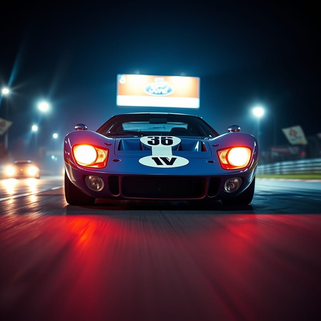 Ford GT40 Le Mans Night Race: 1960s Rivalry