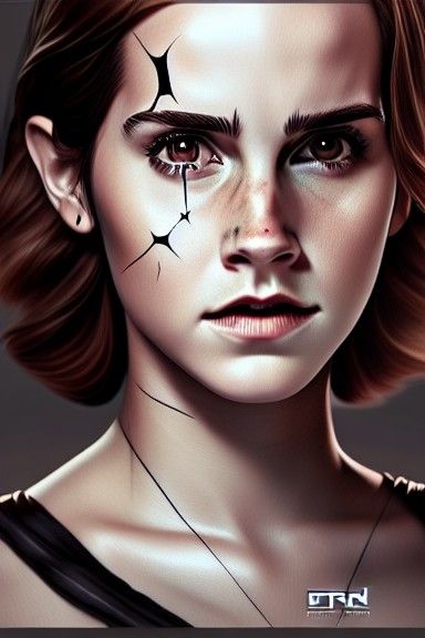 Emma Watson as Sith in Hyperrealistic Star Wars Art