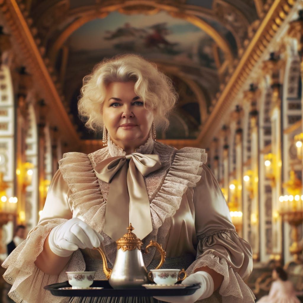 Elegant Palace Coffee Service in Opulent Style