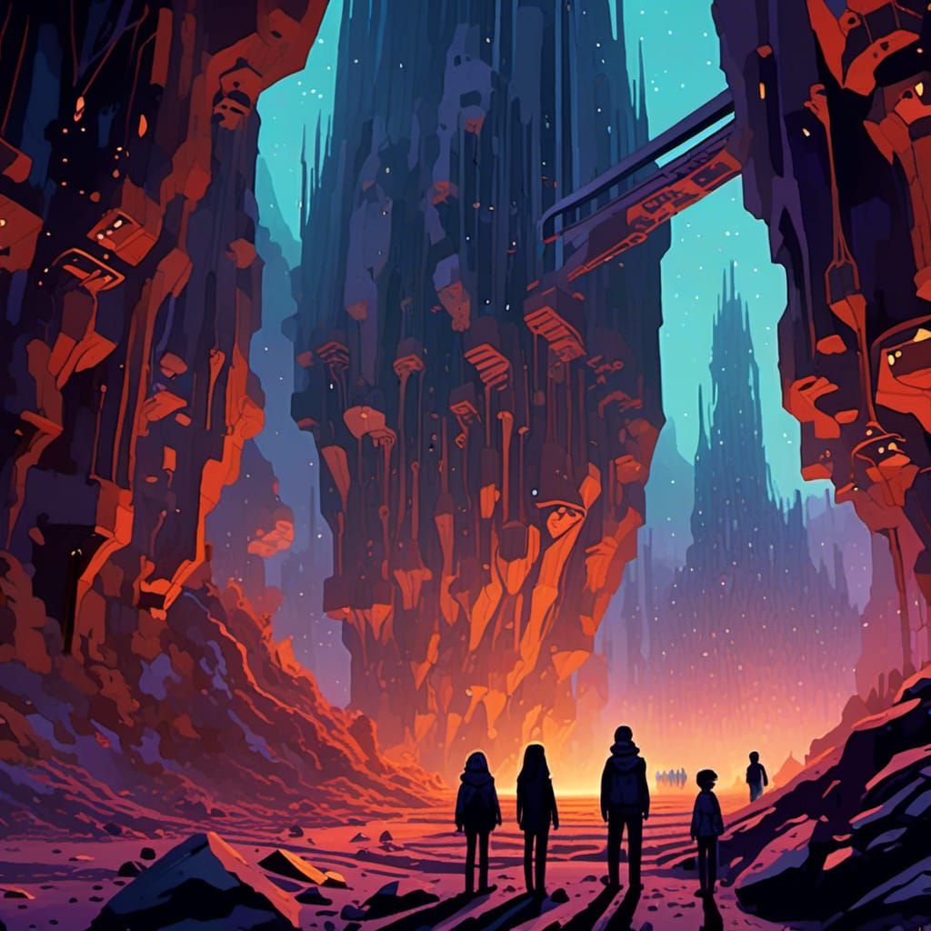 Sci-Fi Phantoms Recharging at Power Station