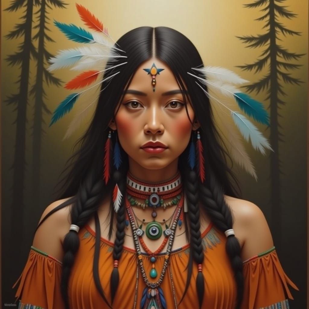 <lora:Indigenous Fantasy 2:1.0> Cherokee