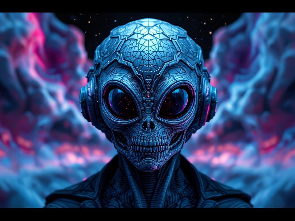 Closet Alien Secret Police Intricately Carved Gelwave