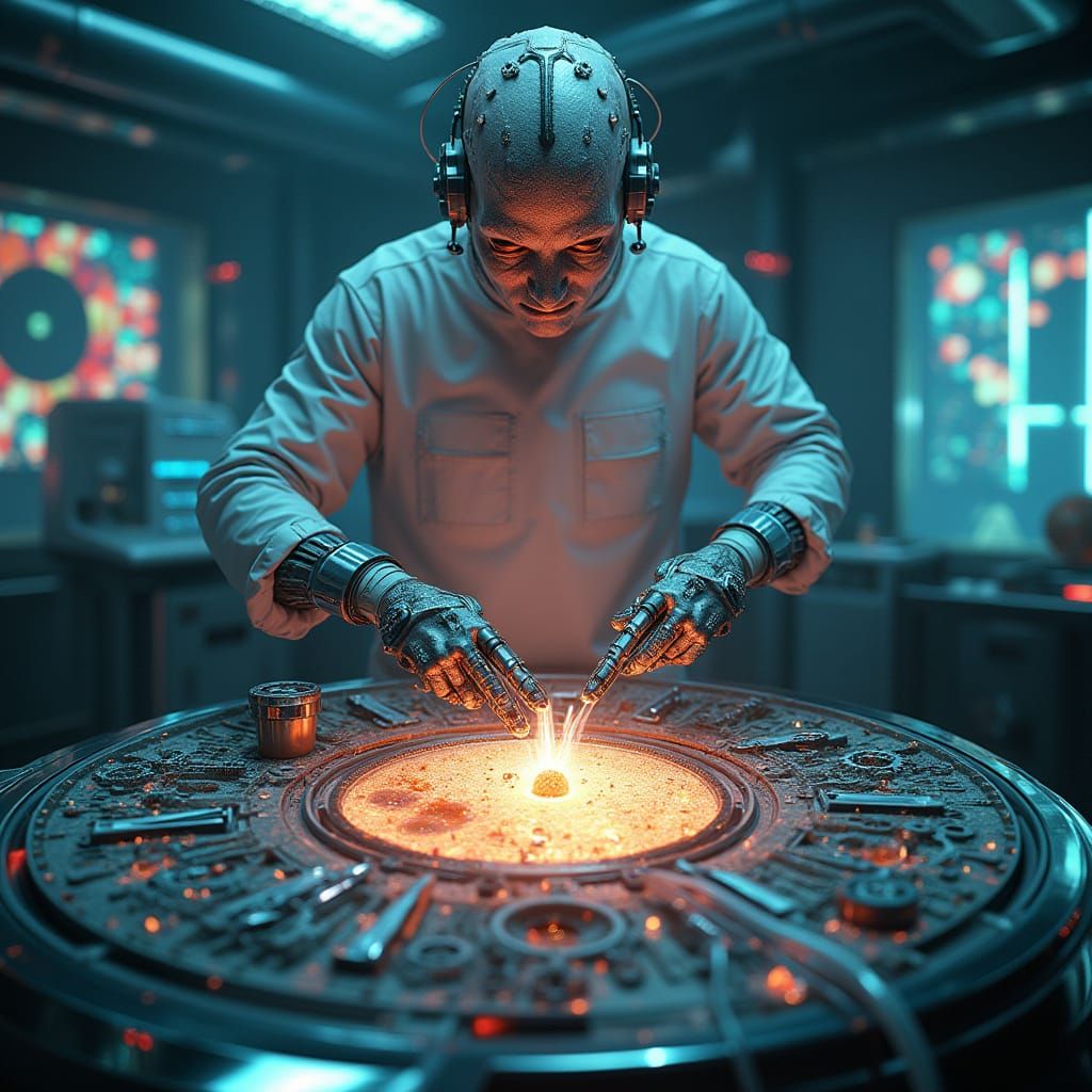 Cybernetic Surgeon Operates on Time Core