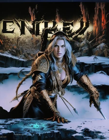 Drow Adventurers in a Dark Fantasy Storybook