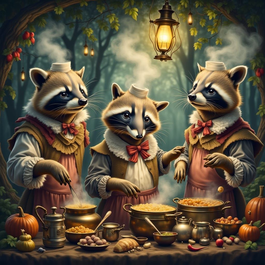 The Midnight Culinary Caper: A Forest Feast with the Rambunc...