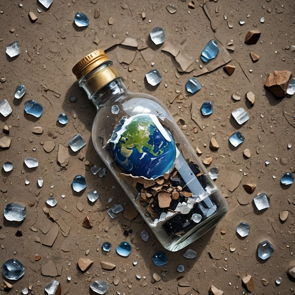 World in a Bottle on Stormy Planet