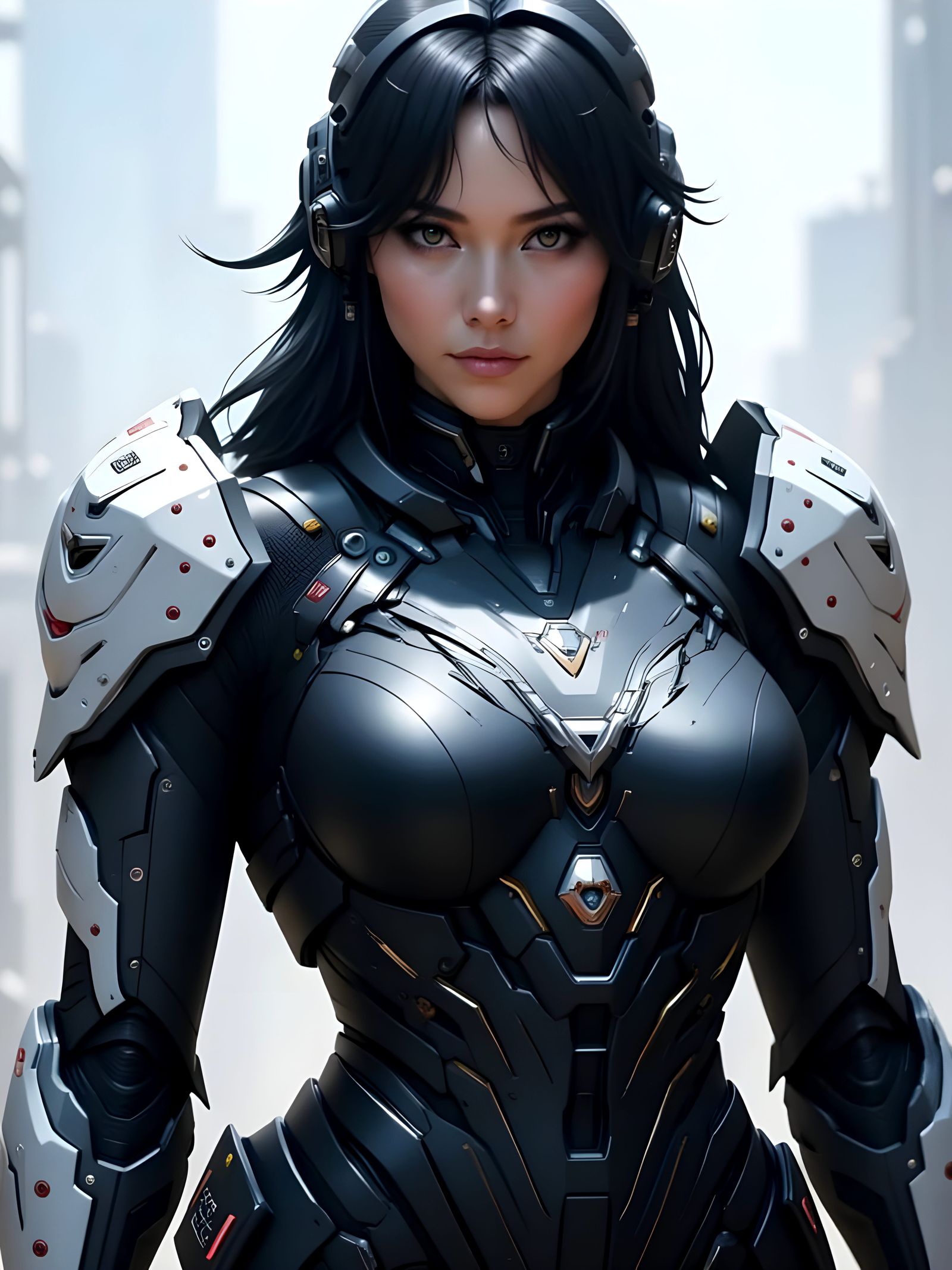 Sister of Battle in Dark Power Armor