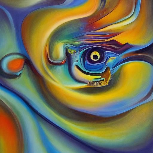 Surreal Lips Surrounded by Smoke and Flames