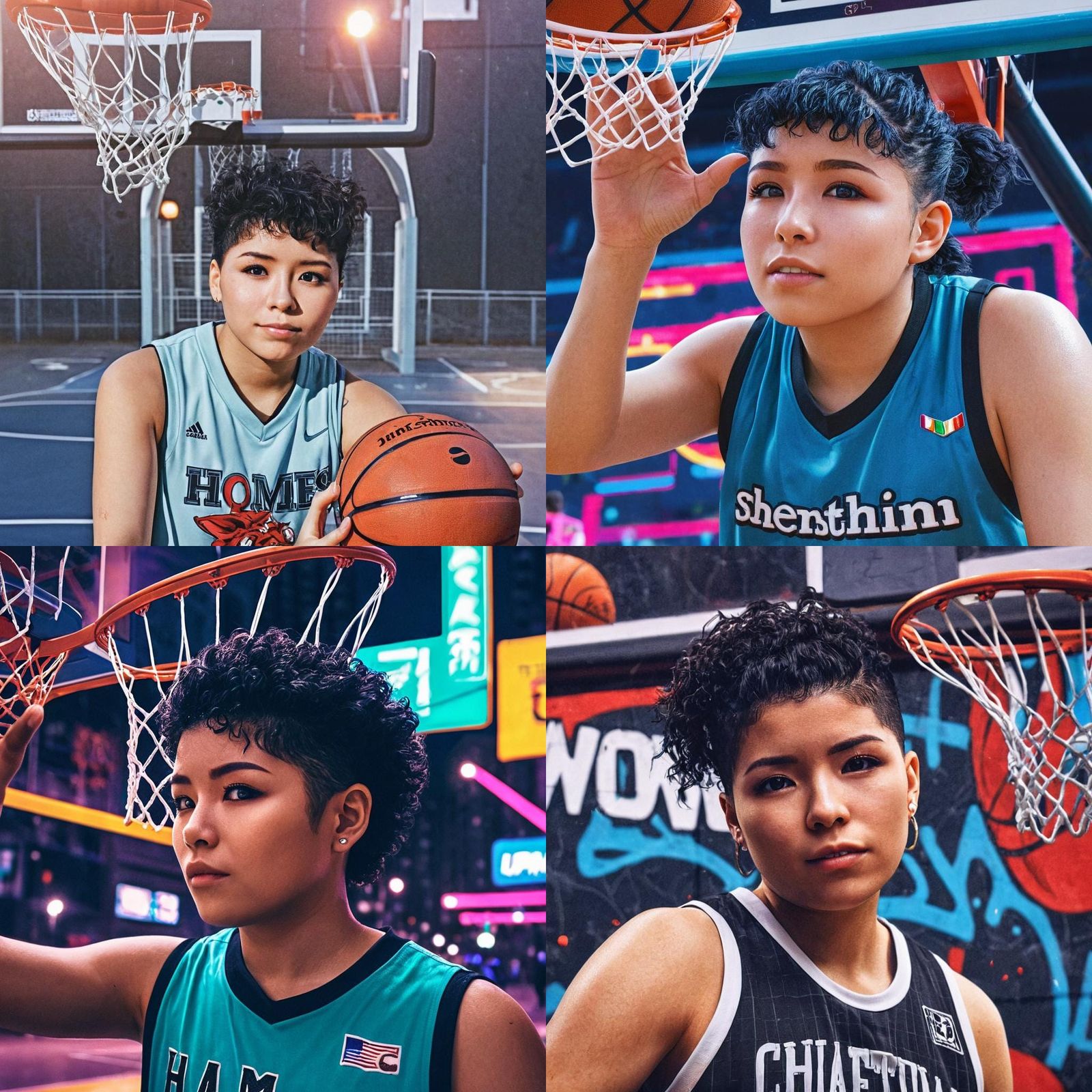 Anime Basketball Player Portrait in 3D