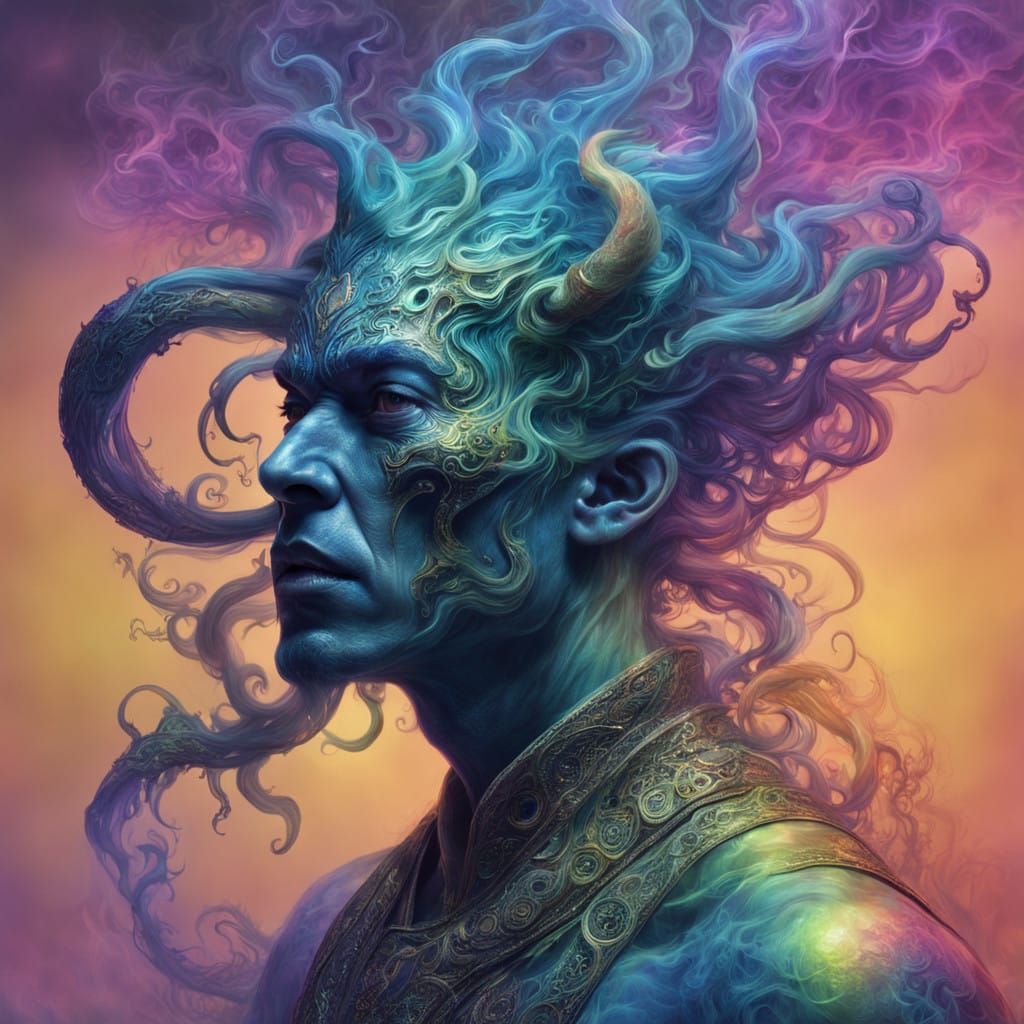 Djinn King in Ethereal Splendor