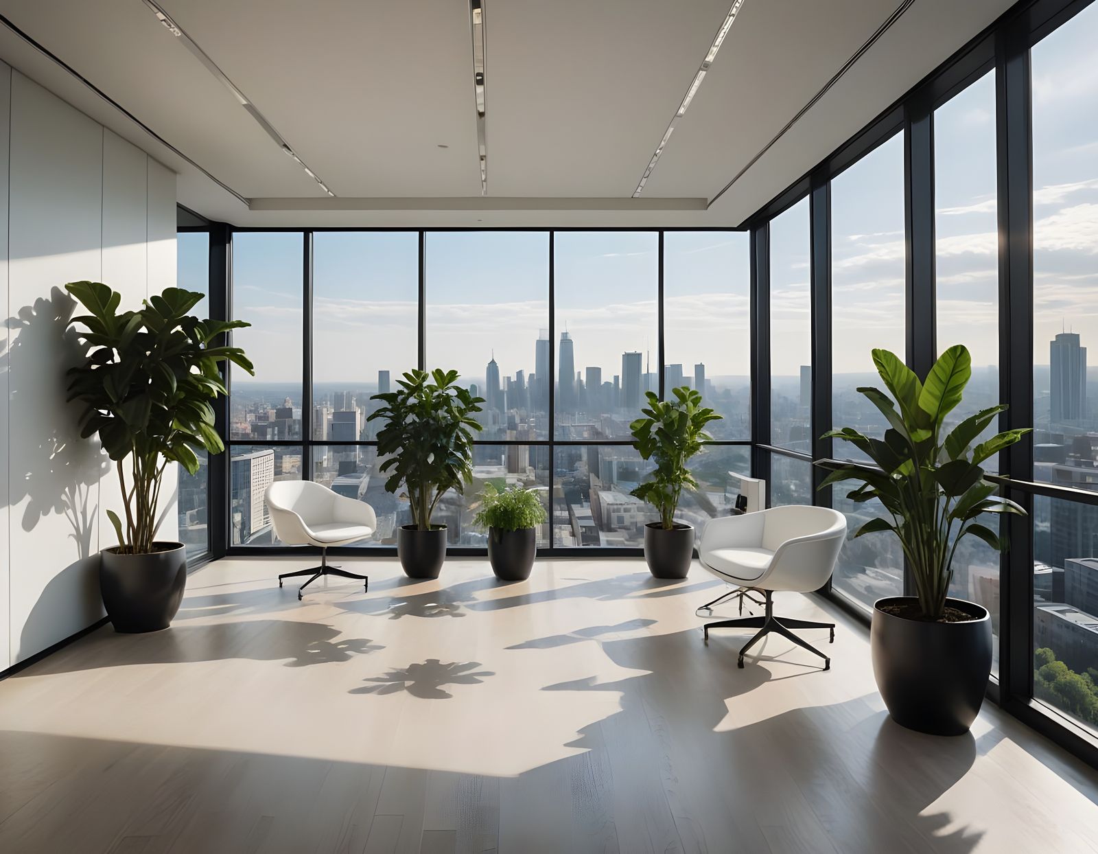 Sleek Office Interior in Minimalist Style