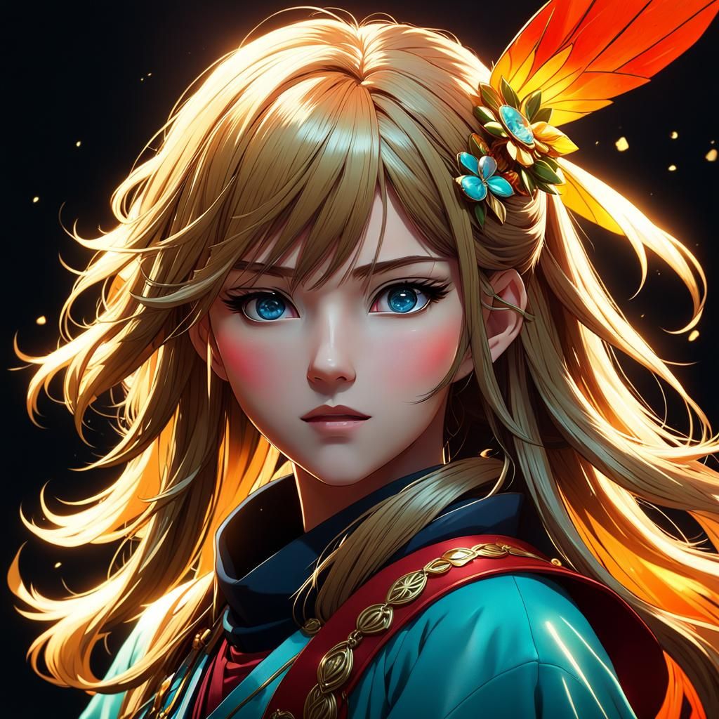 Anime Style Portrait of Heidi