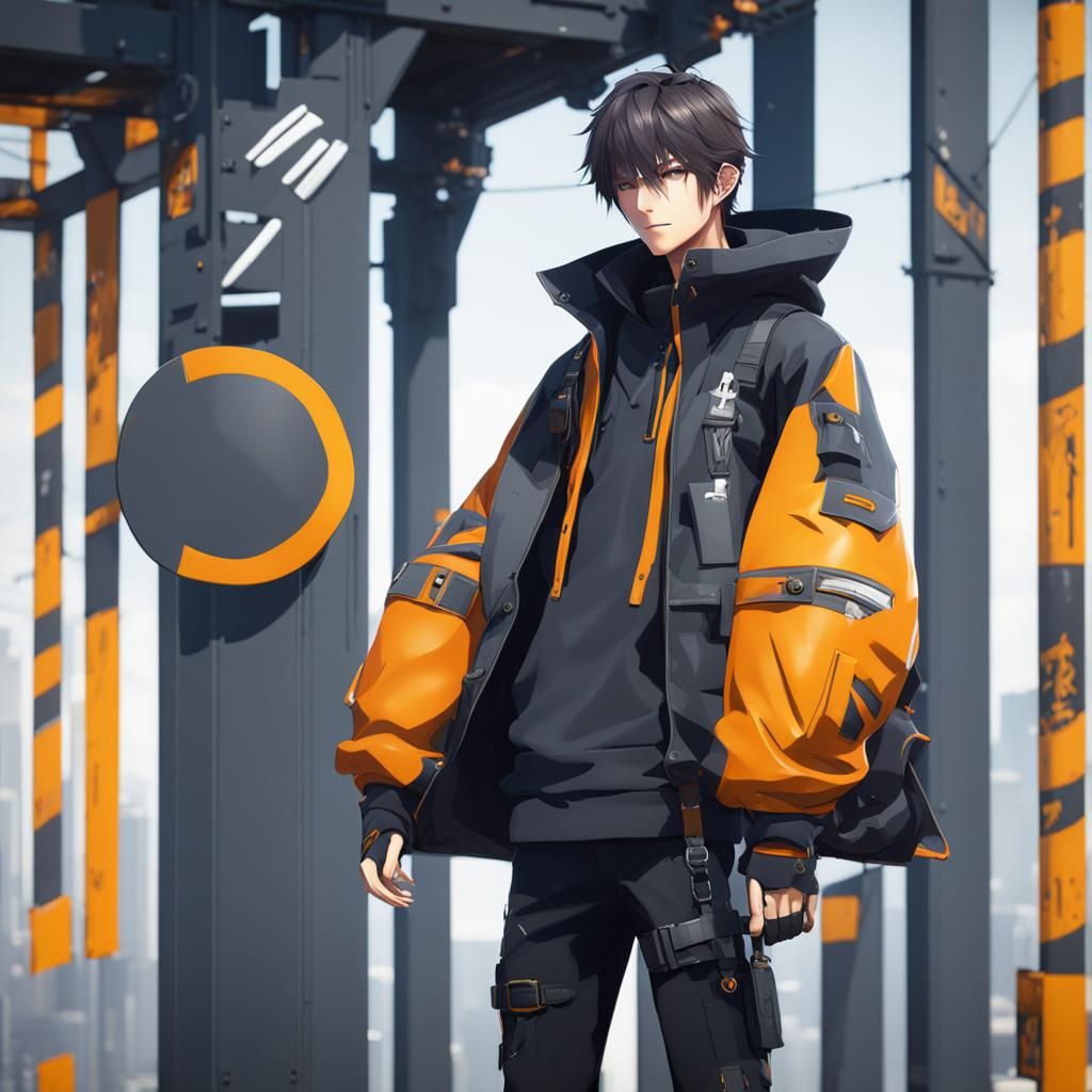 Modern Game Character in 3D Anime Style