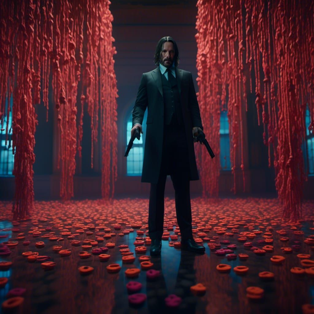 Crochet John Wick: Hyperrealistic Yarn Portrait