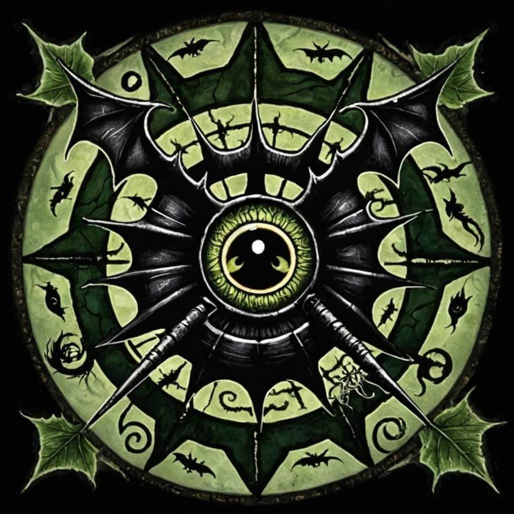 Ancient Witch Brews Potion in Dark Fantasy Art