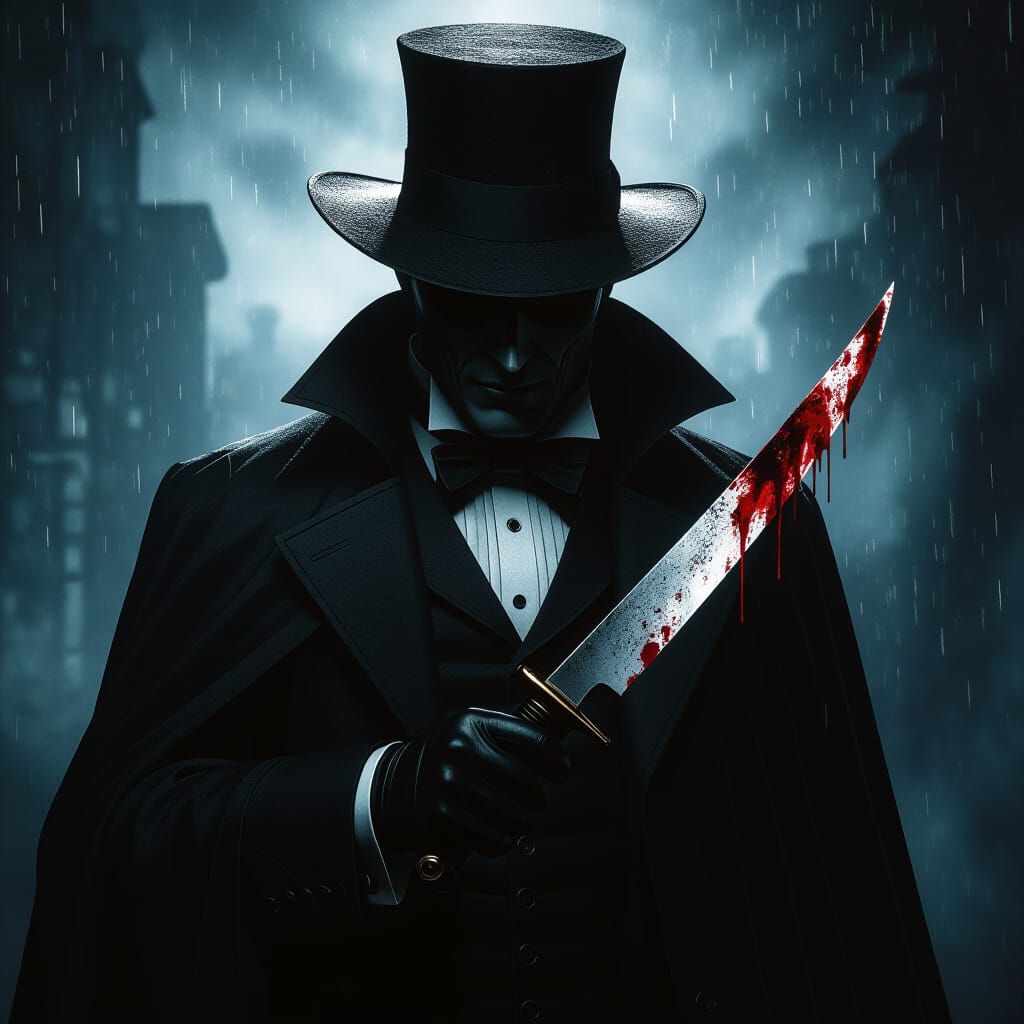 Jack the Ripper Portrait in Concept Art Style