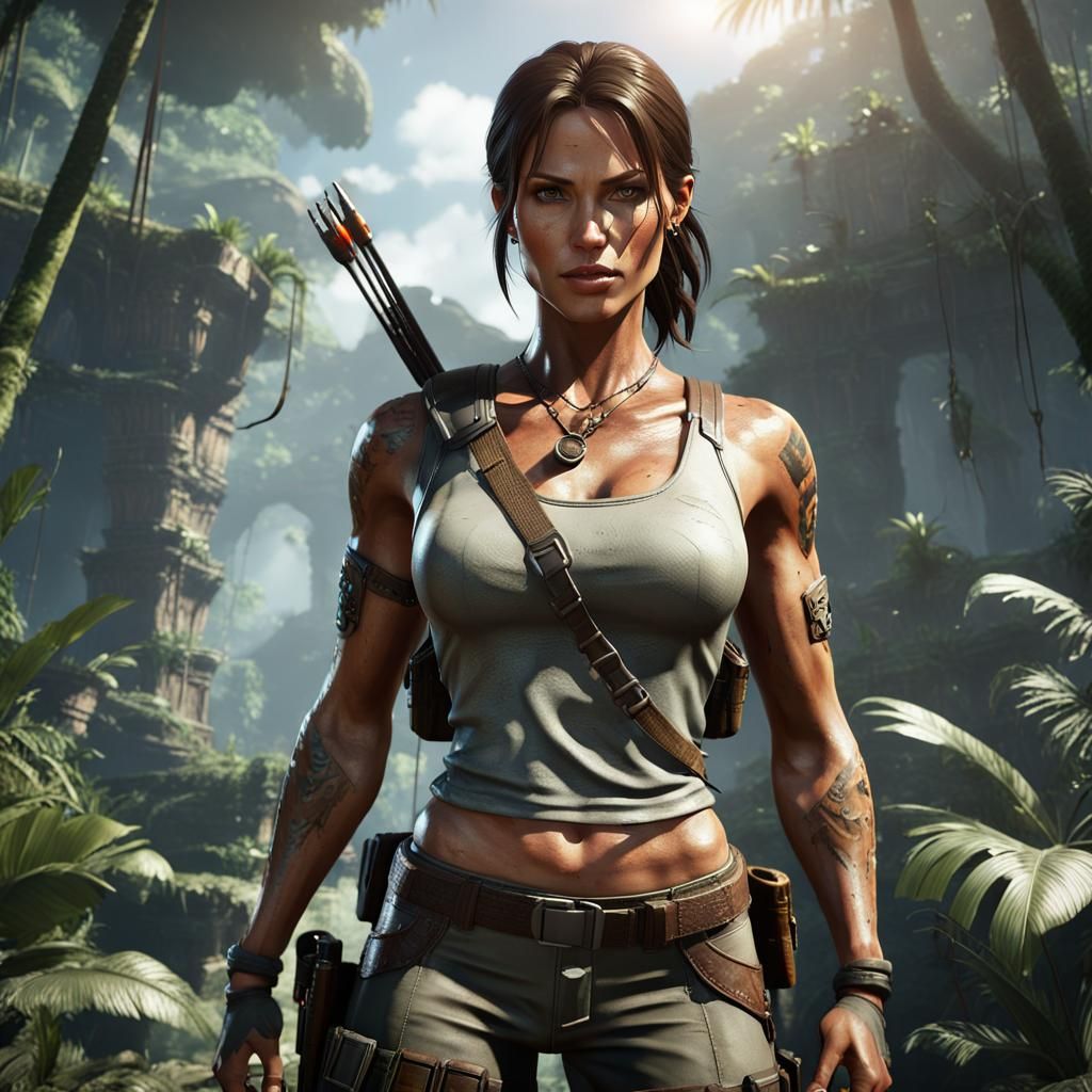 Lara Croft in the flesh