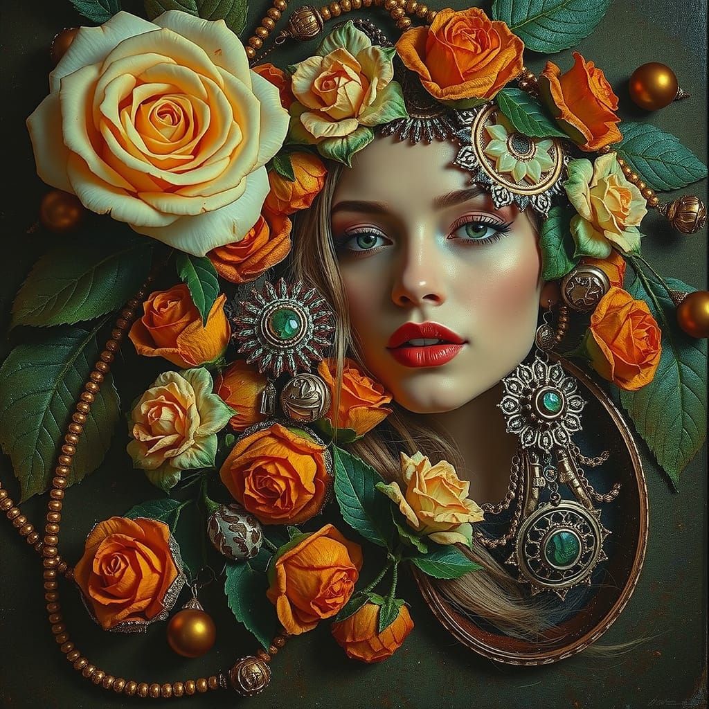 Sensual Masterpiece of Intense, Triadic Color Brilliance