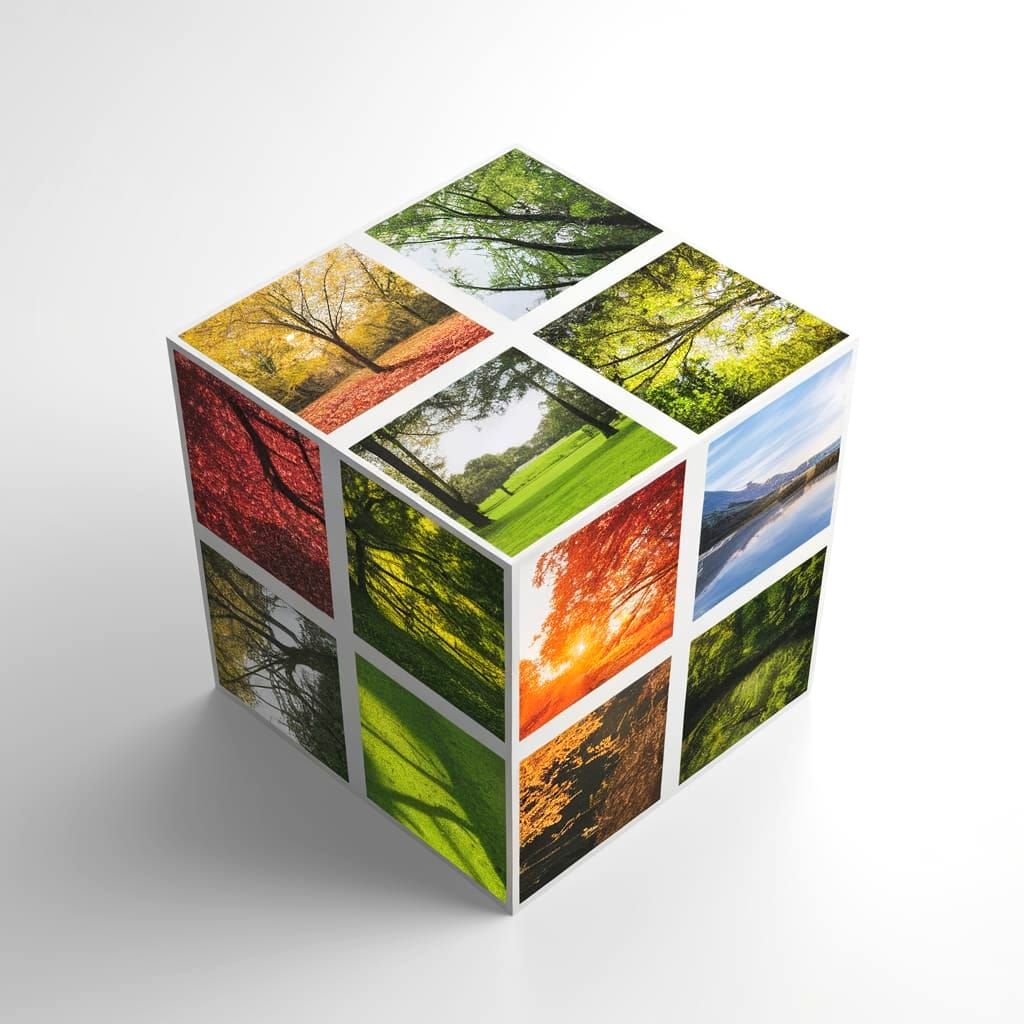 Cube of Seasons in 3D