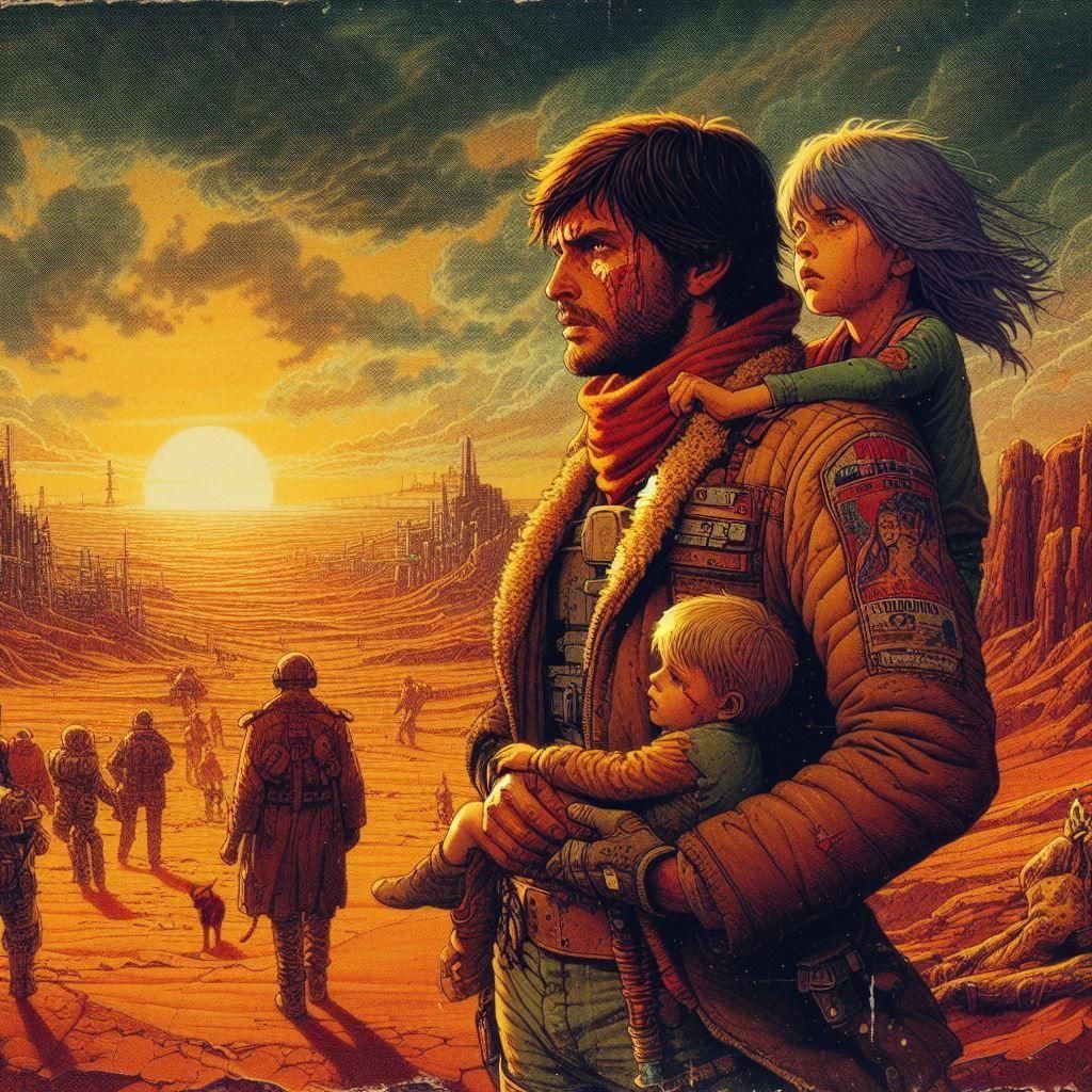 Futuristic Sci-Fi Cityscape Digital Art