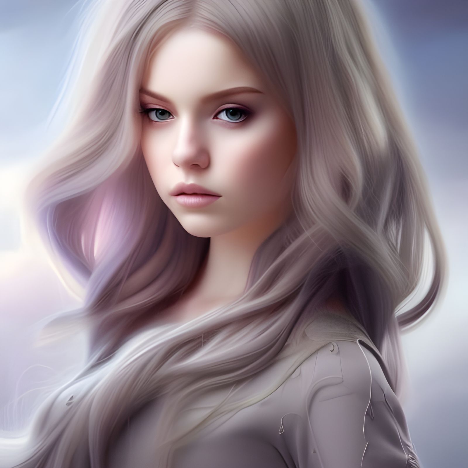 Gorgeous Princess Portrait in Hyperrealistic Style