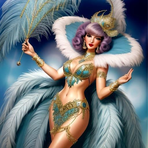 Showgirl Era: Glamorous AI Art