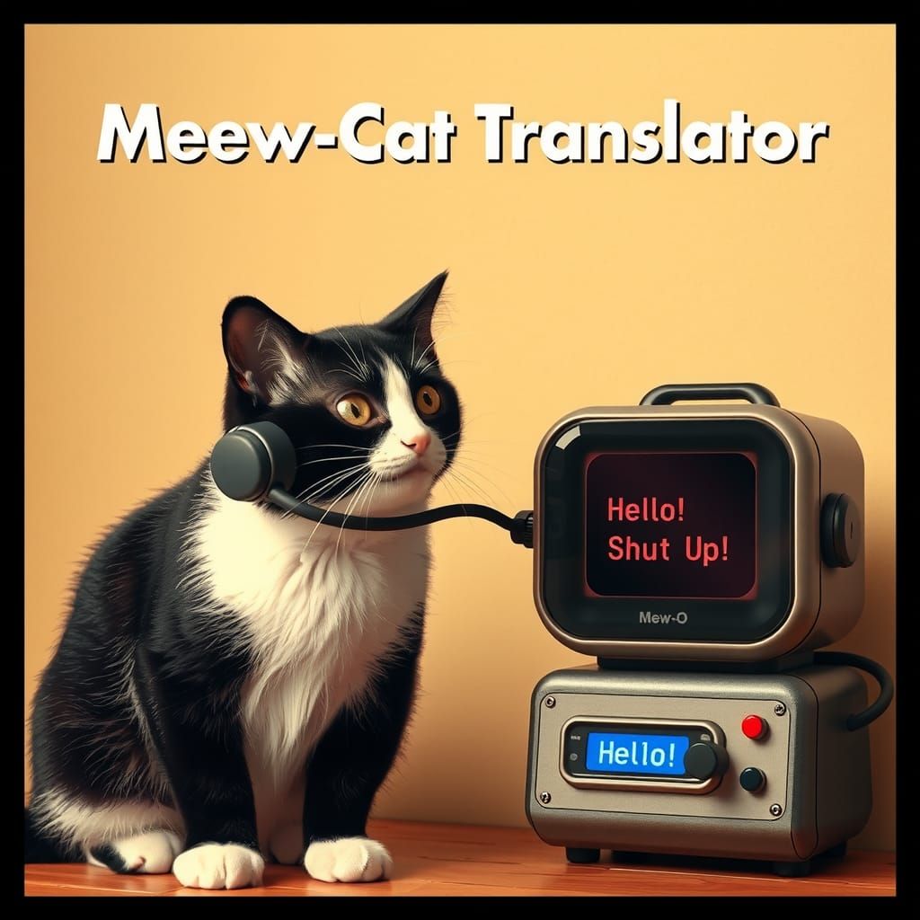Retro Ad for Mew-O Cat Translator