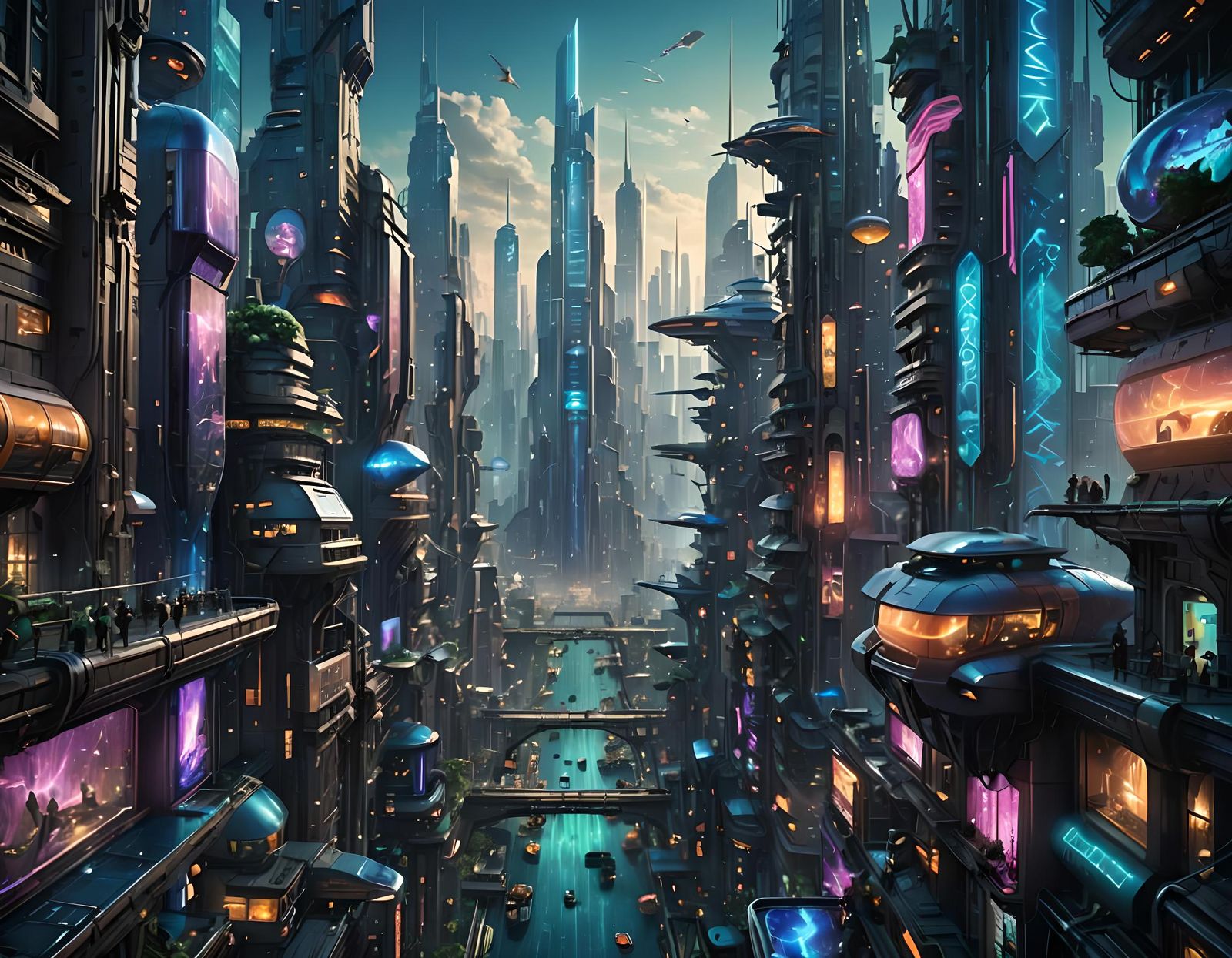 Underwater Metropolis: A Hyperdetailed Deep-Sea Cityscape