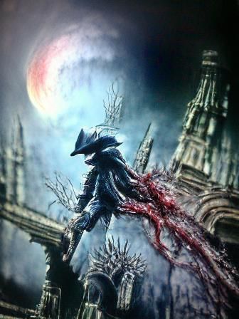 Gothic Scene in Bloodborne Style