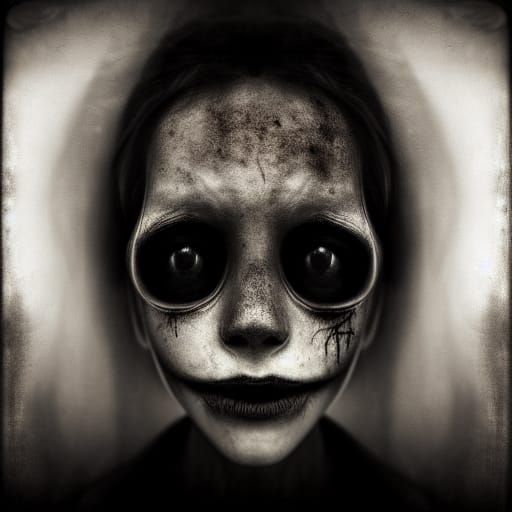 Scary Slender Man Portrait in High Detail