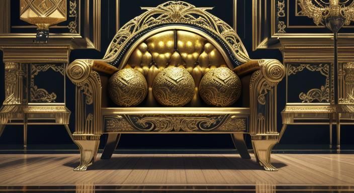 Art Deco Armchair in Opulent Setting