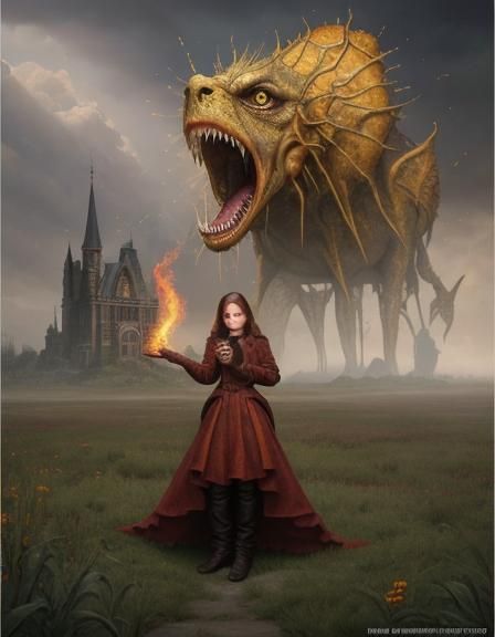 Magical Biological Dreamscape with Prismatic Particles