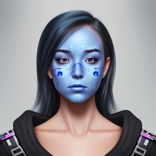 She's passionate about social justice and expresses herself through digital art